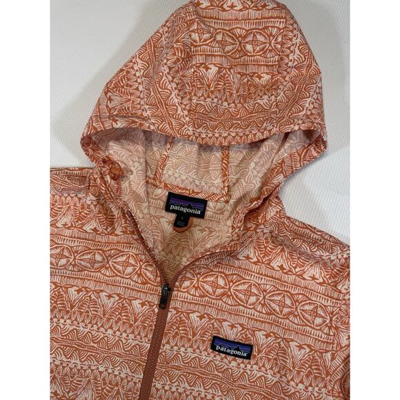 Patagonia Bajadas Hoodie Womens size L Large Windbreaker Valley Flora 50+ UPF - Picture 2 of 8